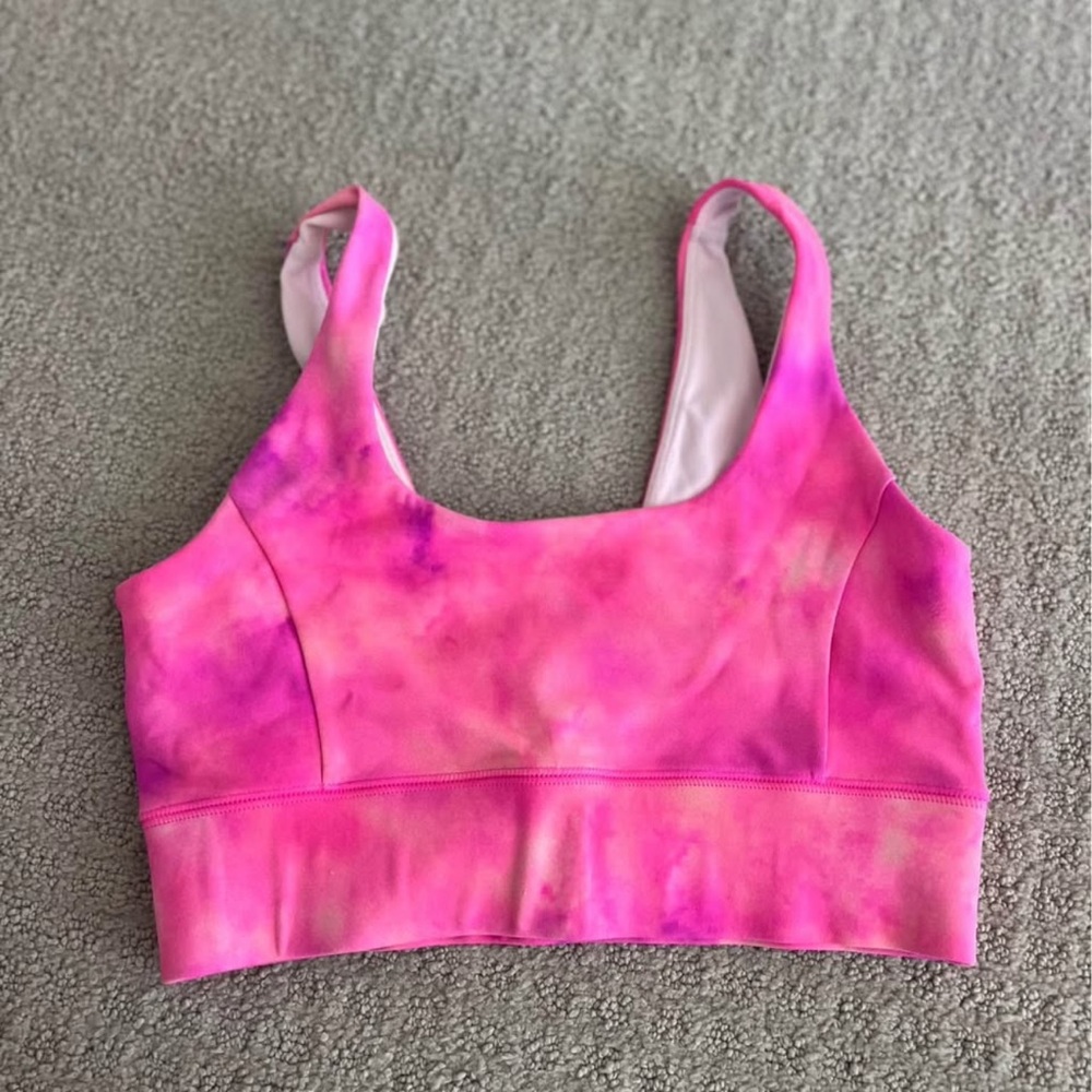 IVL Collective Pink Watercolor Power Bra size 6